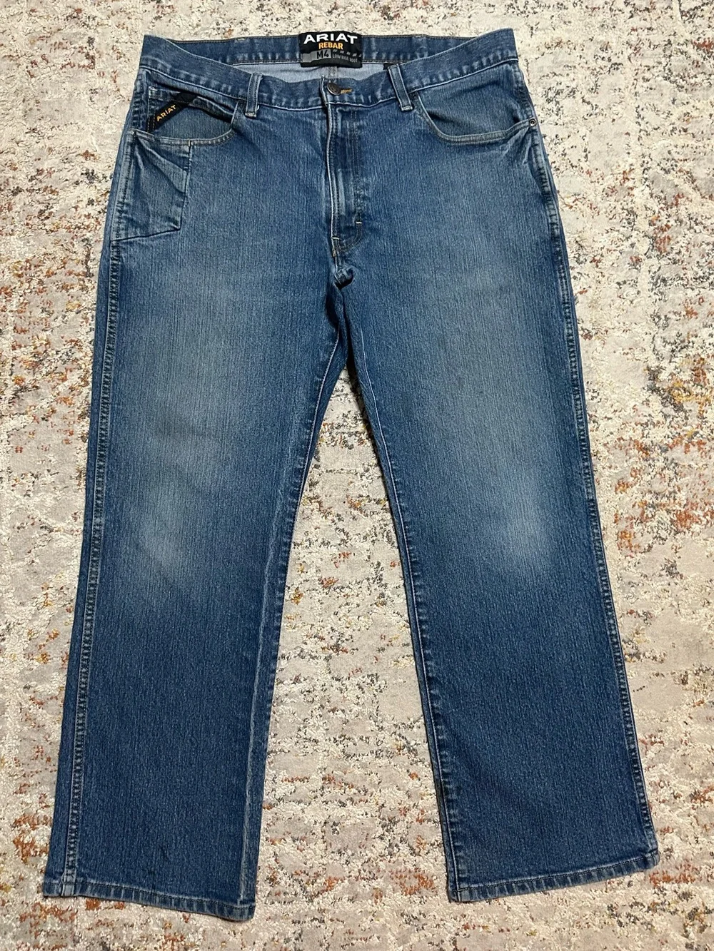 ARIAT Rebar M4 low rise bootcut jeans size 36x30